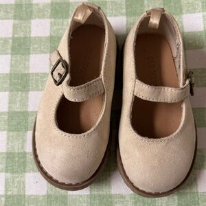 Old Navy Beige Suede Mary Jane Shoes for Kids